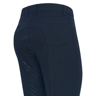 Paardrijbroek Easy Rider Evita FullGrip Marineblauw