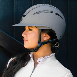 Imperial Riding Olania Deluxe grote klep helm Grijs