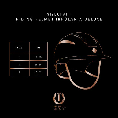 Imperial Riding Olania Deluxe helm met kleine klep Zwart