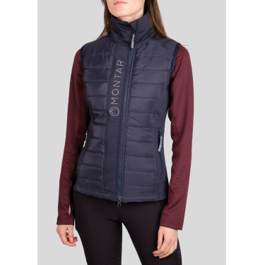 Mouwloze bodywarmer Montar Emma dames Marine Marineblauw
