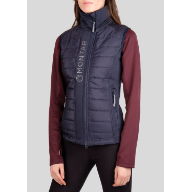 Mouwloze bodywarmer Montar Emma dames Marine Marineblauw