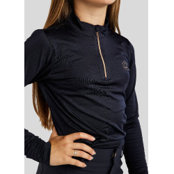 Polo Montar Everly enfant manches longues rose gold Marine Polo Montar Everly enfant manches longues rose gold Marine