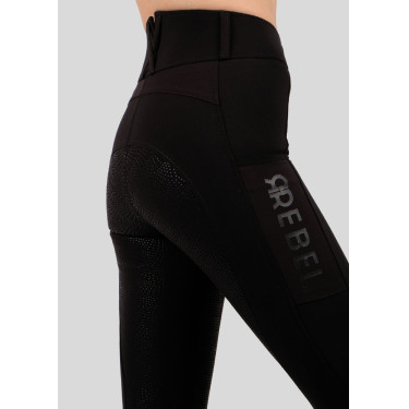 Montar Rebel broek met hoge taille full grip dames Zwart Montar Rebel broek met hoge taille full grip dames Zwart