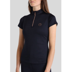 Polo Montar Everly Mon Tech dames korte mouwen roze goud Marine Marineblauw