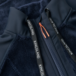 Mouwloos vest Kingsland van koraal fleece voor dames KLVania Marine Marineblauw