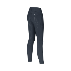 Kingsland broek full grip middelhoge taille dames KLKimi A-Shape Marine Marineblauw