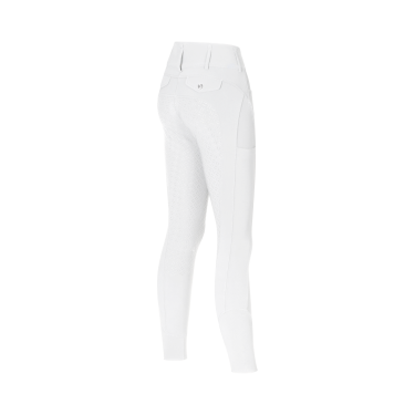 Kingsland broek full grip middelhoge taille dames KLKimi A-Shape Wit Kingsland broek full grip middelhoge taille dames KLKimi A-Shape Wit