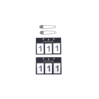 Deur nummer Kingsland 3 zakken verkocht per 2 Marine Marineblauw