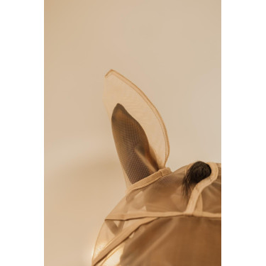 Klassiek anti-vliegenmasker met oren en neuskap Kentucky Beige