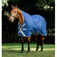 Horseware Rhino Wug Vari-Layer 450g deken Noir / gris titane / bleu classique