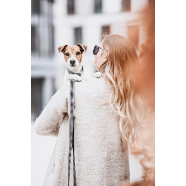 Hondenslaapzak Pied-de-poule Kentucky Zwart