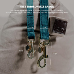 Hondenriem Velvet 200 cm Kentucky Zwart Hondenriem Velvet 200 cm Kentucky Zwart