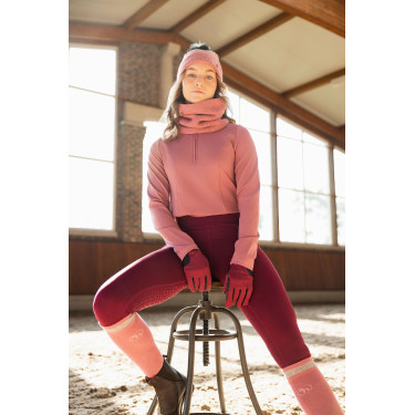 Gebreide sjaal Horze Haze Heide roze