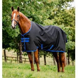 Amigo Ripstop Horseware 900D Turnout deken gevoerd met fleece 50g Zwart / klassiek blauw Amigo Ripstop Horseware 900D Turnout deken gevoerd met fleece 50g Zwart / klassiek blauw