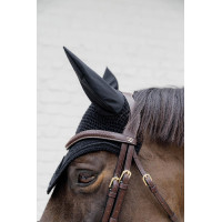 Bridon Dy'on D collectie gecombineerde neusriem gevlochten met Pull Back Bruin Bridon Dy'on D collectie gecombineerde neusriem gevlochten met Pull Back Bruin