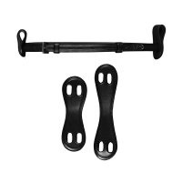 Onderkinriem Dy'on 1/2" Met 2 Verwijderbare Bevestigingen Zwart Onderkinriem Dy'on 1/2" Met 2 Verwijderbare Bevestigingen Zwart