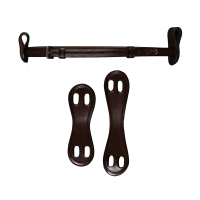 Onderkinriem Dy'on 1/2" Met 2 Verwijderbare Bevestigingen Bruin