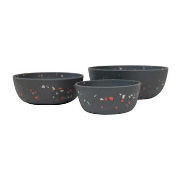 Hondenvoerbak Bamboo Terrazzo Kentucky Grijs