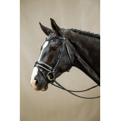 Bridon Working by Dy'on Combiné Neusriem Breed Vernis Witte Voering