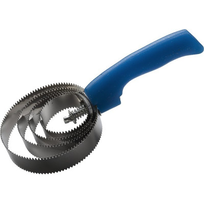 Ronde metalen roskam fluo met glitter Blauw