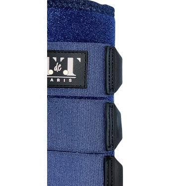 Neopreen beenbeschermers T de T Marineblauw Neopreen beenbeschermers T de T Marineblauw