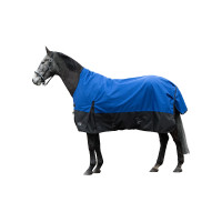 Highneck deken HKM Glasgow 1200D fleecevoering Blauw / zwart Highneck deken HKM Glasgow 1200D fleecevoering Blauw / zwart