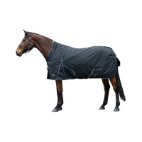 Highneck deken HKM Glasgow 1200D fleecevoering Blauw / zwart