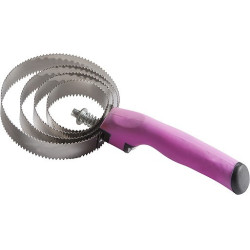 Ronde metalen roskam met Soft-handvat