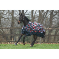 Highneck deken HKM Norwich 600D gladde voering Koraal / zwart Rood Highneck deken HKM Norwich 600D gladde voering Koraal / zwart Rood