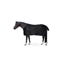 Waterdichte dubbel fleece deken Pony Pegasus Horze Zwart kaviaar