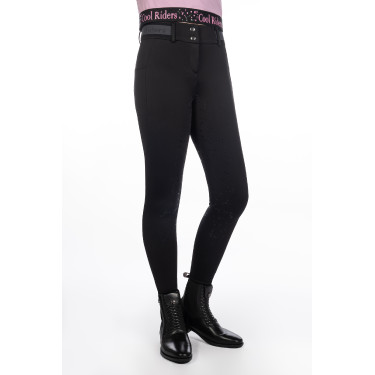 Damesbroek Hailey full grip 1/1 in siliconen HKM Zwart Damesbroek Hailey full grip 1/1 in siliconen HKM Zwart