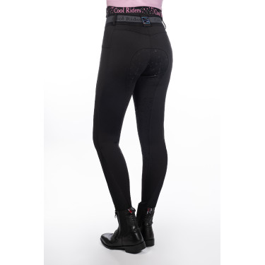 Damesbroek Hailey full grip 1/1 in siliconen HKM Zwart Damesbroek Hailey full grip 1/1 in siliconen HKM Zwart
