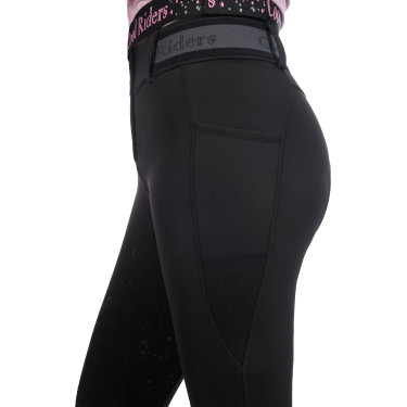 Damesbroek Hailey full grip 1/1 in siliconen HKM Zwart Damesbroek Hailey full grip 1/1 in siliconen HKM Zwart