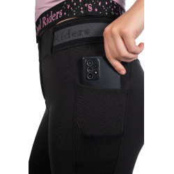 Damesbroek Hailey full grip 1/1 in siliconen HKM Zwart Damesbroek Hailey full grip 1/1 in siliconen HKM Zwart