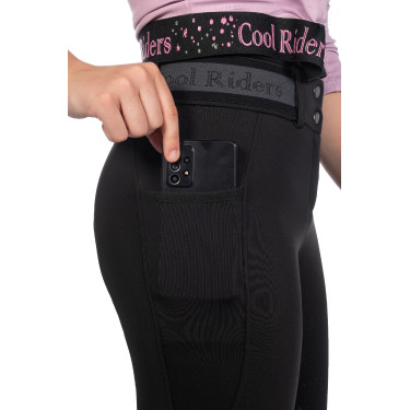 Damesbroek Hailey full grip 1/1 in siliconen HKM Zwart Damesbroek Hailey full grip 1/1 in siliconen HKM Zwart