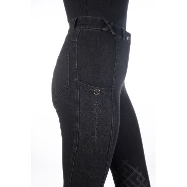 Damesbroek Harbour Island Denim met siliconen kniestukken HKM Damesbroek Harbour Island Denim met siliconen kniestukken HKM