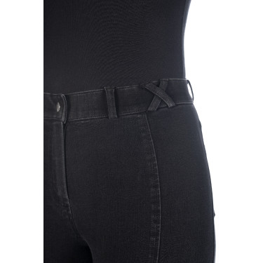 Damesbroek Harbour Island Denim met siliconen kniestukken HKM Damesbroek Harbour Island Denim met siliconen kniestukken HKM