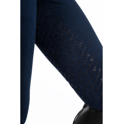 Damesbroek Aruba Denim full grip siliconen HKM Donkerblauw