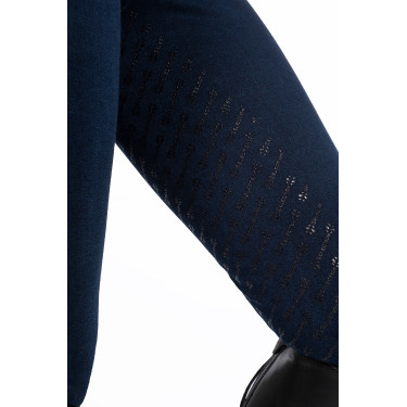 Damesbroek Aruba Denim full grip siliconen HKM Damesbroek Aruba Denim full grip siliconen HKM