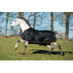 Premium deken voor buiten HKM 1680D 200g gladde voering Zwart