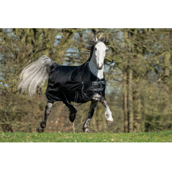 Premium deken voor buiten HKM 1680D 200g gladde voering Zwart