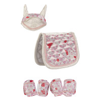 Setontwerp Knuffel Pony HKM Gebroken wit / roze Setontwerp Knuffel Pony HKM Gebroken wit / roze