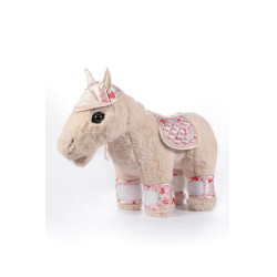Setontwerp Knuffel Pony HKM Gebroken wit / roze