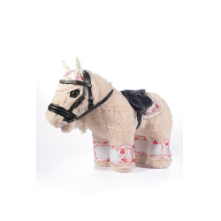 Setontwerp Knuffel Pony HKM Gebroken wit / roze