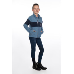 Kinderbroek Aymee Denim met siliconen zitvlak HKM Donkerblauw Kinderbroek Aymee Denim met siliconen zitvlak HKM Donkerblauw