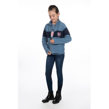 Kinderbroek Aymee Denim met siliconen zitvlak HKM Kinderbroek Aymee Denim met siliconen zitvlak HKM