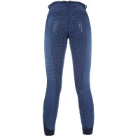 Zomerbroek Denim Easy 3/4 siliconen HKM Spijkerblauw Zomerbroek Denim Easy 3/4 siliconen HKM Spijkerblauw