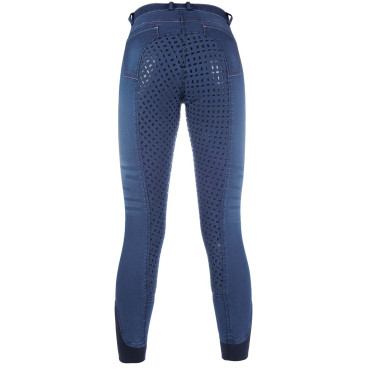 Zomerbroek Denim Easy 3/4 siliconen HKM Zomerbroek Denim Easy 3/4 siliconen HKM