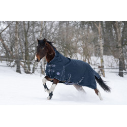 Highneck deken Starter 600D 100g HKM Donkerblauw