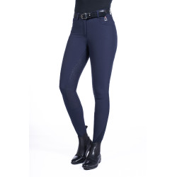 Broek Equine Sports Style met volledig siliconen zitvlak HKM Donkerblauw